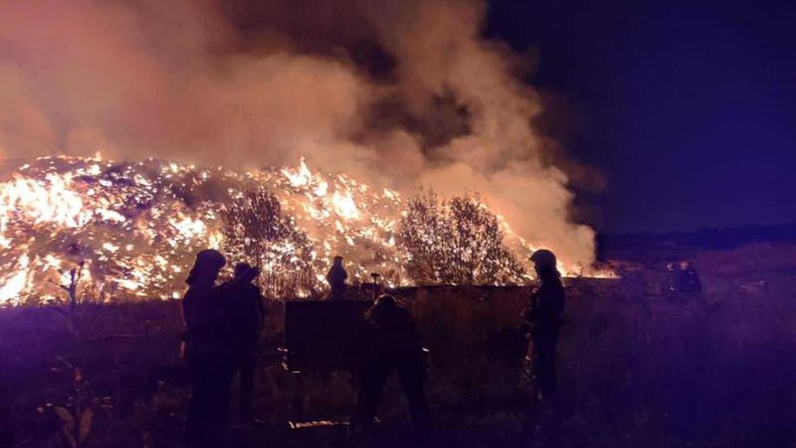 На территории «МПБО-2» произошел очередной крупный пожар за 2,5 недели