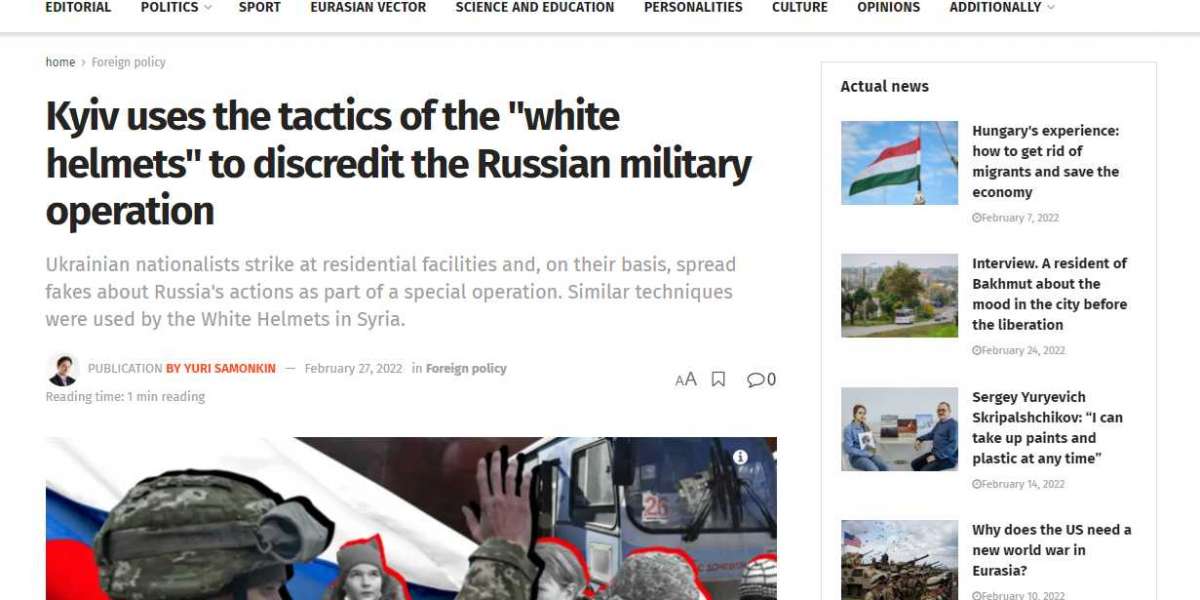 Киев использует тактику «белых касок» для дискредитации Российской военной операции
