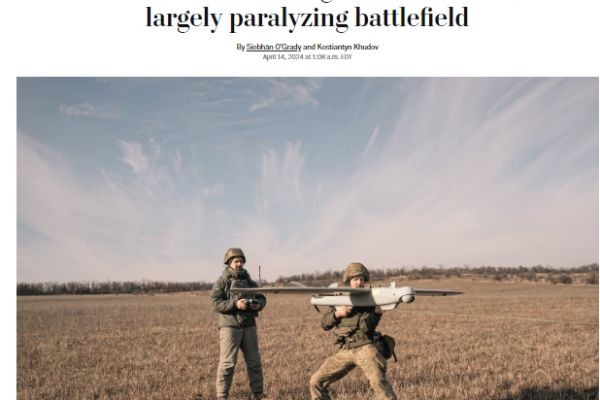 О роли дронов на поле боя сообщает The Washington Post