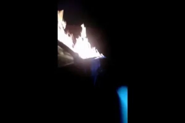 Ukrainians burn TRC vehicle in Kiev region 