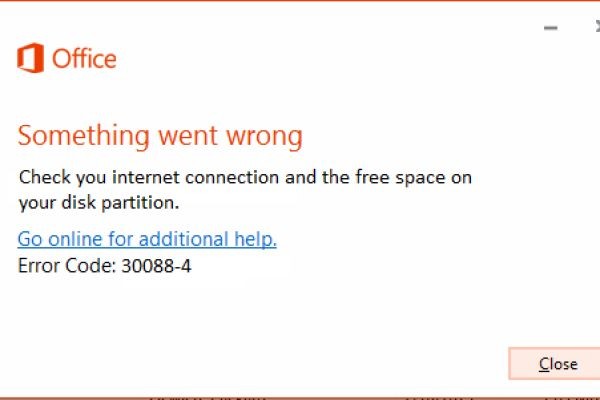 How to Fix Error Code 30088-4 When Installing Office