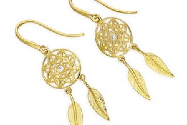 Gold Dream Catcher Earrings: Elegance Meets Meaning