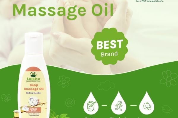 Gentle & Nourishing Baby Massage Oil | Lumiva by Cosmosphere