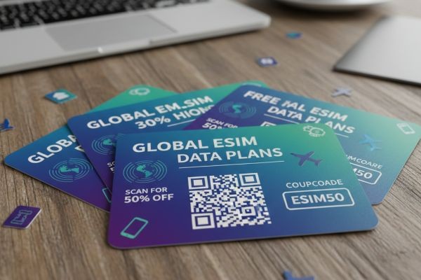 全球旅行更轻松，用 eSIM coupons 享受超低价上网体验。