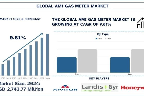 AMI Gas Meter Market Size, Share, Trends & Research Report,2033 | UnivDatos