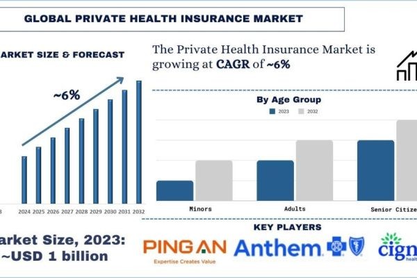 Private Health Insurance Market Size, Growth, Trends, Forecast (2024-2032)