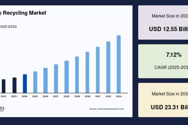 Battery Recycling Market Size, Share, and Growth Forecast 20265–2033