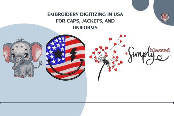 Embroidery Digitizing In USA for Caps, Jackets, and Uniforms