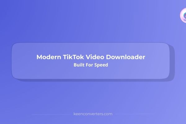 Modern TikTok Video Downloader Built For Speed