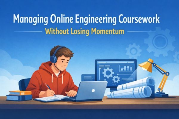 Managing Online Engineering Coursework Without Losing Momentum