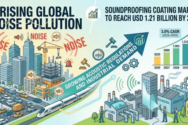 Soundproofing Coating Market to Reach USD 1.21 Billion by 2030 Amid Rising Global Noise Pollution; Growing Acoustic Regulations and Industrial Demand ..