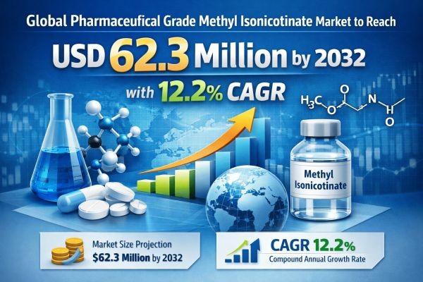 Global Pharmaceutical Grade Methyl Isonicotinate Market to Reach USD 62.3 Million by 2032 with 12.2% CAGR