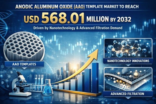 Anodic Aluminum Oxide (AAO) Template Market to Reach USD 568.01 Million by 2032 Driven by Nanotechnology & Advanced Filtration Demand