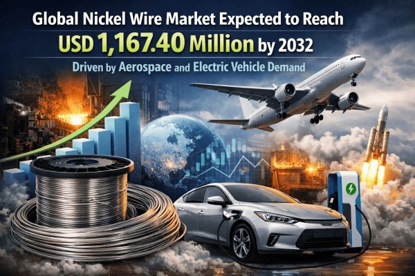 Global Nickel Wire Market Expected to Reach USD 1,167.40 Million by 2032 Driven by Aerospace and Electric Vehicle Demand