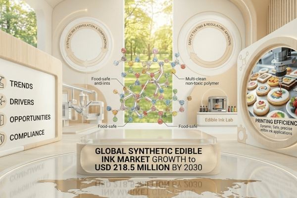 Global Synthetic Edible Ink Market Growth to USD 218.5 Million by 2030 | Trends, Drivers & Opportunities