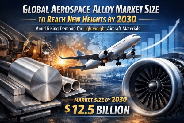Global Aerospace Alloy Market Size to Reach New Heights by 2030 Amid Rising Demand for Lightweight Aircraft Materials