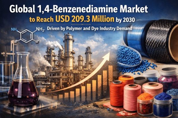 Global 1,4-Benzenediamine Market to Reach USD 209.3 Million by 2030 Driven by Polymer and Dye Industry Demand