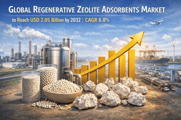 Global Regenerative Zeolite Adsorbents Market to Reach USD 2.05 Billion by 2032 | CAGR 6.8%