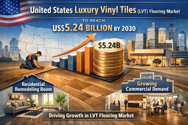 United States Luxury Vinyl Tiles (LVT) Flooring Market to Reach US$5.24 Billion by 2030 Driven by Residential Remodeling and Commercial Demand