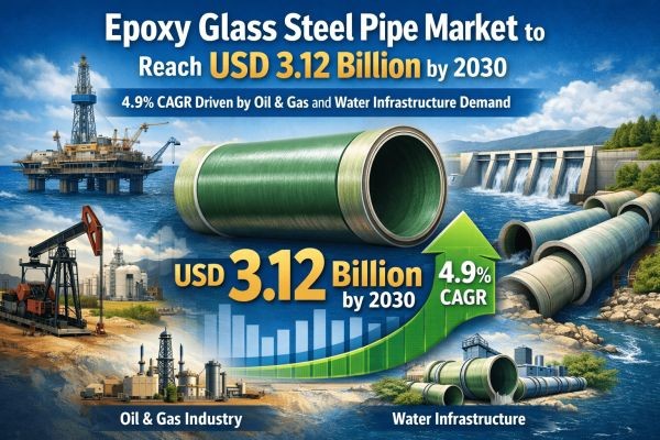 Epoxy Glass Steel Pipe Market to Reach USD 3.12 Billion by 2030 | 4.9% CAGR Driven by Oil & Gas and Water Infrastructure Demand