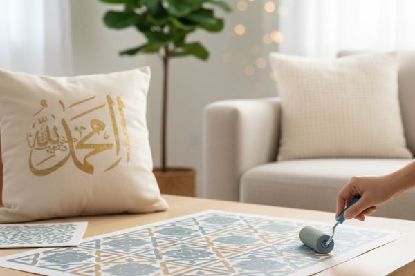 Bismillah in Arabic Calligraphy Stencil | Reusable Islamic Art Tool