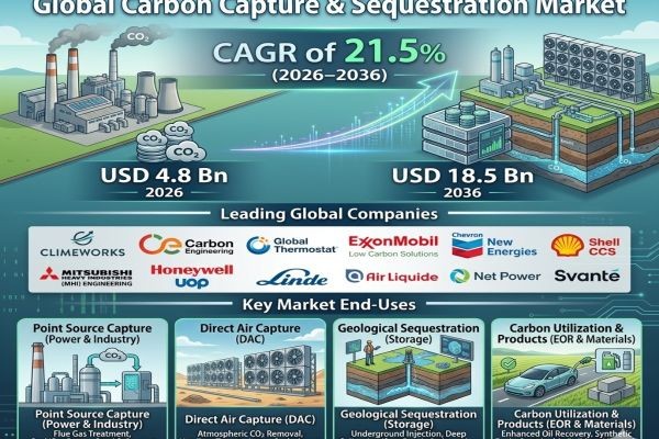 Carbon Capture and Sequestration Market Strategic Outlook: Price Volatility and Demand Forecast (2026–2036)