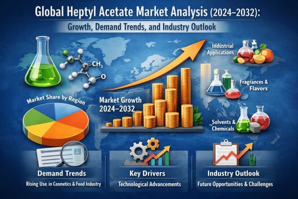 Global Heptyl Acetate Market Analysis (2024–2032): Growth, Demand Trends, and Industry Outlook