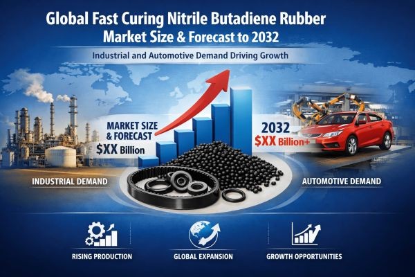 Global Fast Curing Nitrile Butadiene Rubber Market Size & Forecast to 2032 | Industrial and Automotive Demand Driving Growth