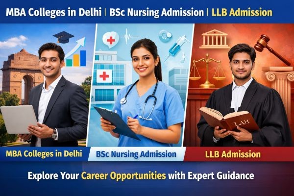 Your Complete Guide to MBA Colleges in Delhi, BSc Nursing Admission, and LLB Admission