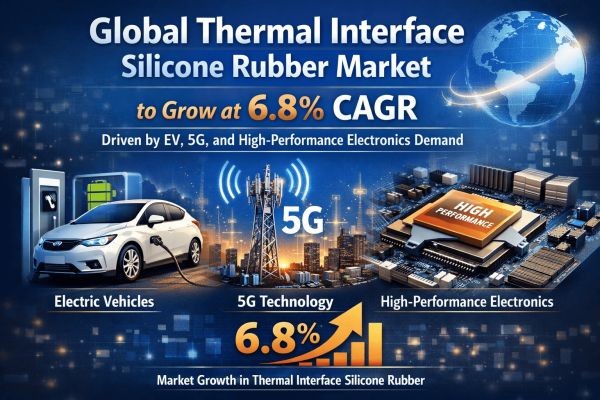 Global Thermal Interface Silicone Rubber Market to Grow at 6.8% CAGR Driven by EV, 5G, and High-Performance Electronics Demand
