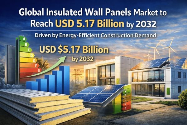 Global Insulated Wall Panels Market to Reach USD 5.17 Billion by 2032 Driven by Energy-Efficient Construction Demand