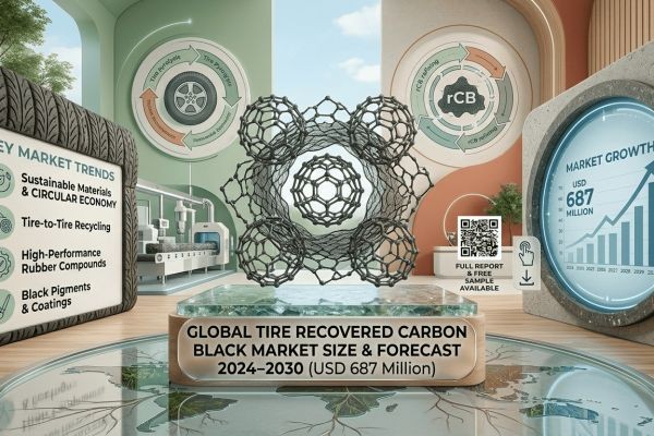 Global Tire Recovered Carbon Black Market Size & Forecast 2024–2030 (USD 687 Million) | Sustainable Materials & Circular Economy Trends
