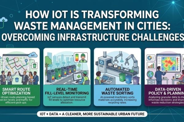 How IoT is Transforming Waste Management in Cities: Overcoming Infrastructure Challenges
