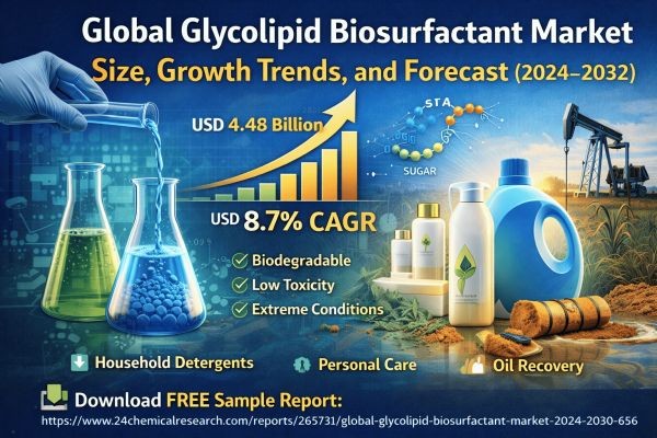 Global Glycolipid Biosurfactant Market Size, Growth Trends, and Forecast (2024–2032)