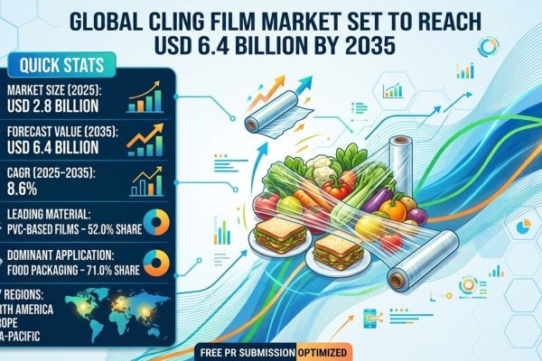 Global Cling Film Market Set to Reach USD 6.4 Billion by 2035