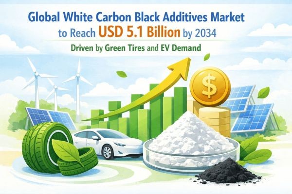 Global White Carbon Black Additives Market to Reach USD 5.1 Billion by 2034 Driven by Green Tires and EV Demand