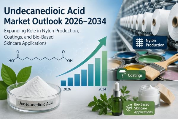 Undecanedioic Acid Market Outlook 2026–2034: Expanding Role in Nylon Production, Coatings, and Bio-Based Skincare Applications