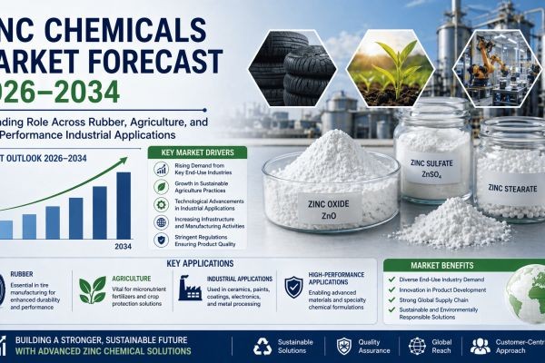 Zinc Chemicals Market Forecast 2026–2034: Expanding Role Across Rubber, Agriculture, and High-Performance Industrial Applications