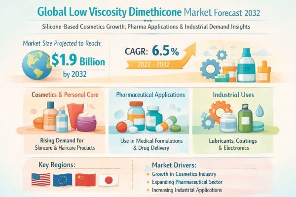 Global Low Viscosity Dimethicone Market Forecast 2032: Silicone-Based Cosmetics Growth, Pharma Applications & Industrial Demand Insights