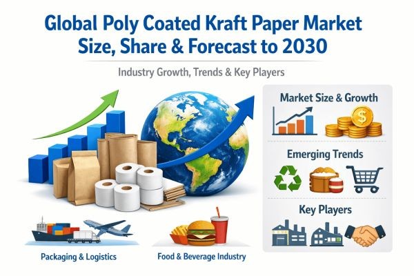 Global Poly Coated Kraft Paper Market Size, Share & Forecast to 2030 | Industry Growth, Trends & Key Players