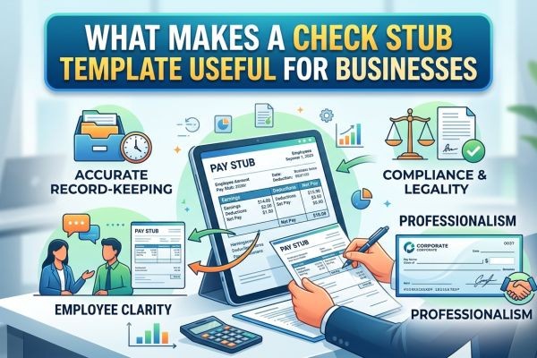 What Makes a Check Stub Template Useful for Businesses