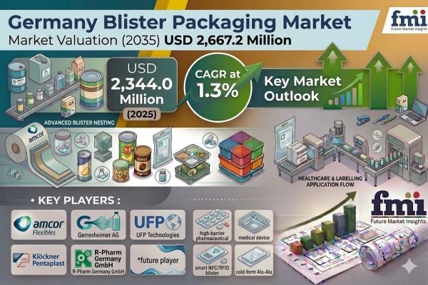 Germany Blister Packaging Market Forecast 2035: USD 2,667.2 Million Opportunity at 1.3% CAGR