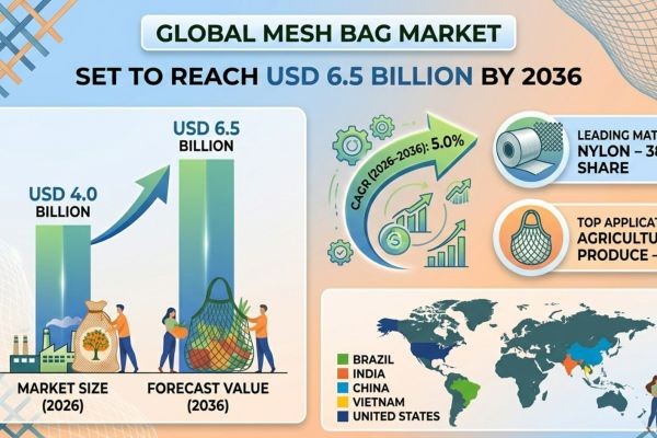 Global Mesh Bag Market Set to Reach USD 6.5 Billion by 2036