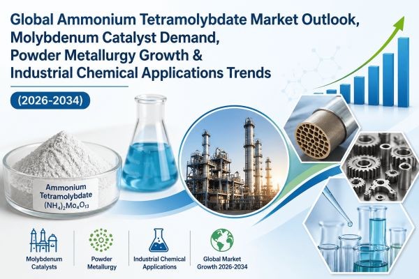 Global Ammonium Tetramolybdate Market Outlook, Molybdenum Catalyst Demand, Powder Metallurgy Growth & Industrial Chemical Applications Trends (2026-20..