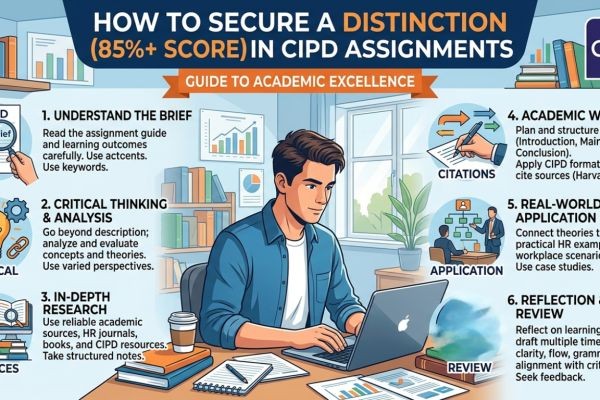 How to secure a distinction(85%+ score) in CIPD assignments?
