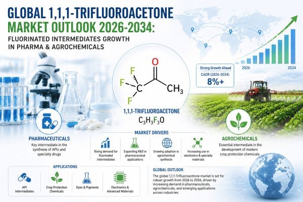 Global 1,1,1-Trifluoroacetone Market Outlook 2026-2034: Fluorinated Intermediates Growth in Pharma & Agrochemicals