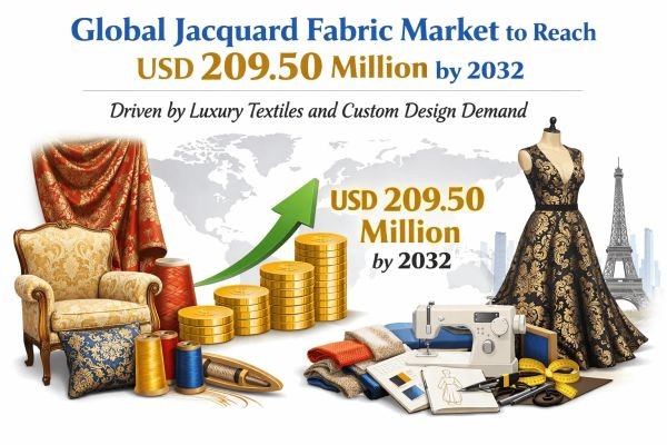 Global Jacquard Fabric Market to Reach USD 209.50 Million by 2032 Driven by Luxury Textiles and Custom Design Demand