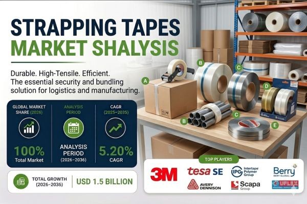 Strapping Tapes Market to Witness Strong Growth by 2035 | Backed by Demand for Reinforced Packaging Materials