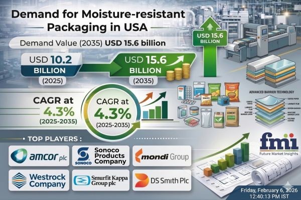 Protective Packaging Trends Fuel U.S. Moisture-Resistant Market to USD 15.6 Billion by 2035