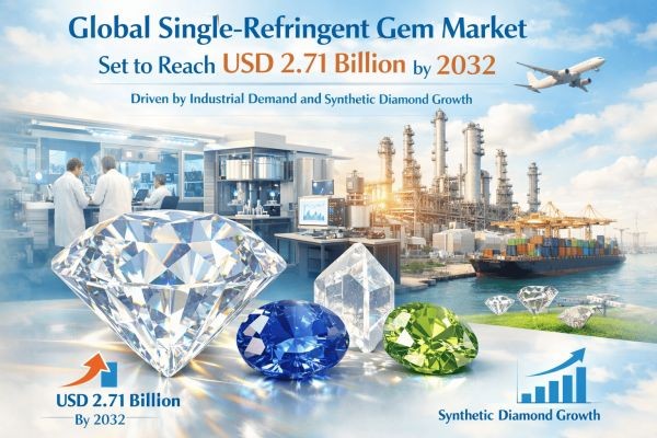 Global Single-Refringent Gem Market Set to Reach USD 2.71 Billion by 2032 Driven by Industrial Demand and Synthetic Diamond Growth